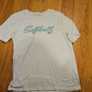 Mizuno White Softball Graphic Tee